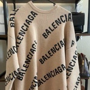 Balenciaga logo crew-neck jumper